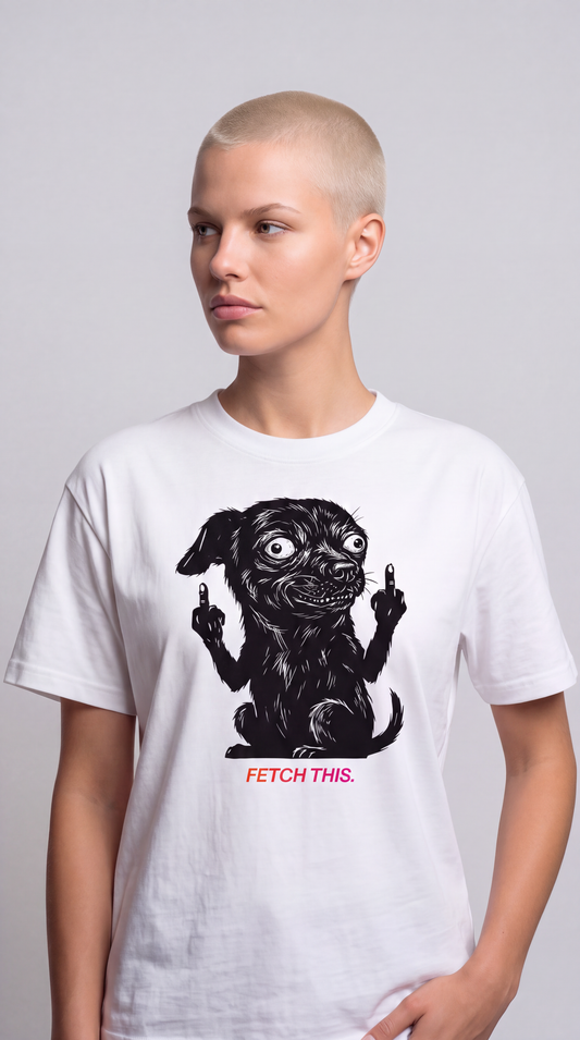 FETCH THIS. — Bad Good Boy Collection — White Unisex box tee