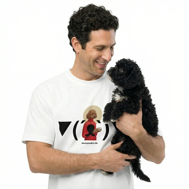 ▼(´ᴥ`)▼  — SUAPM TYPO Collection — White Men’s box tee