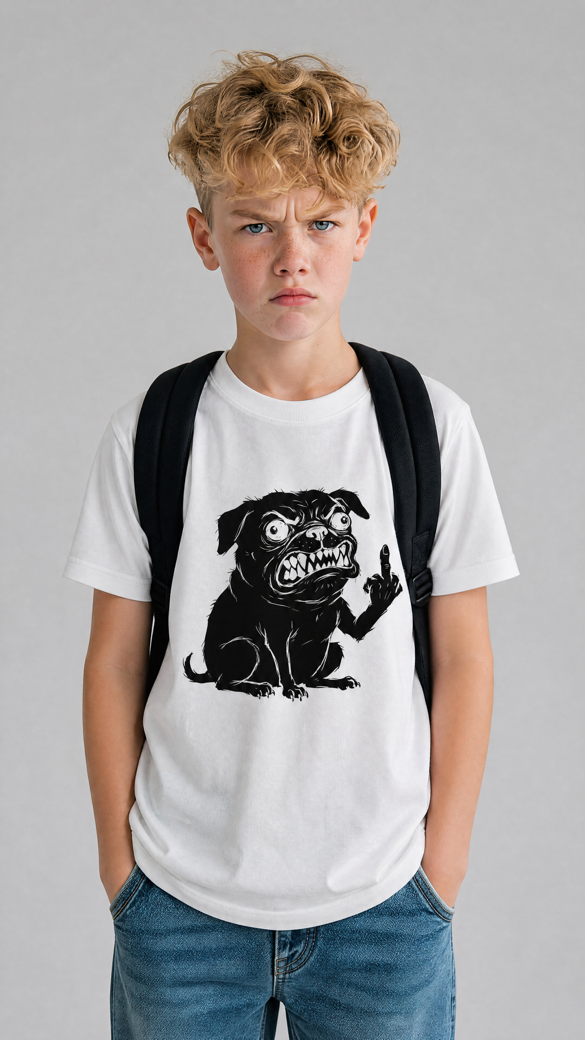 No. — White organic cotton kids t-shirt