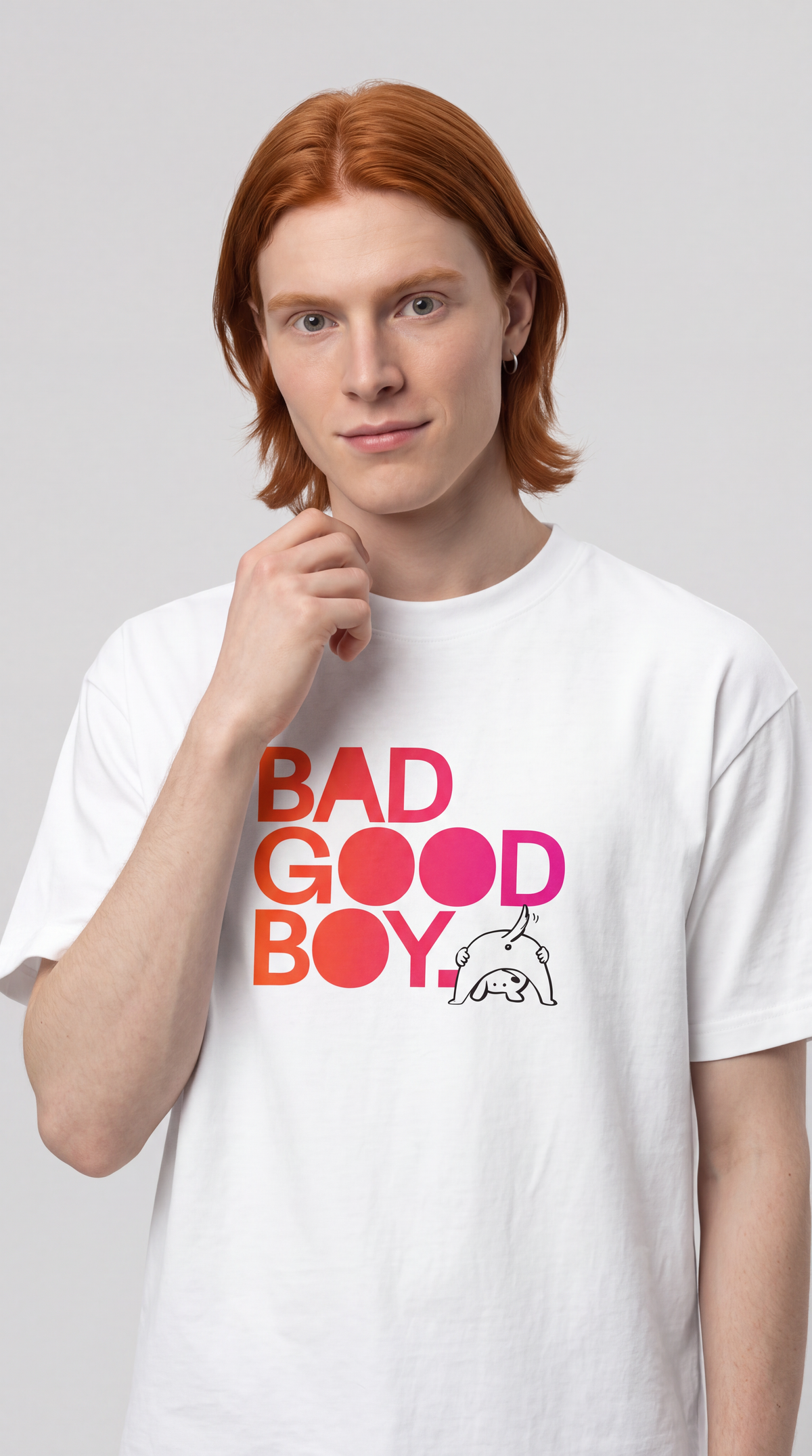 Bad Good Boy. — BAD GOOD BOY Collection — White Unisex box tee