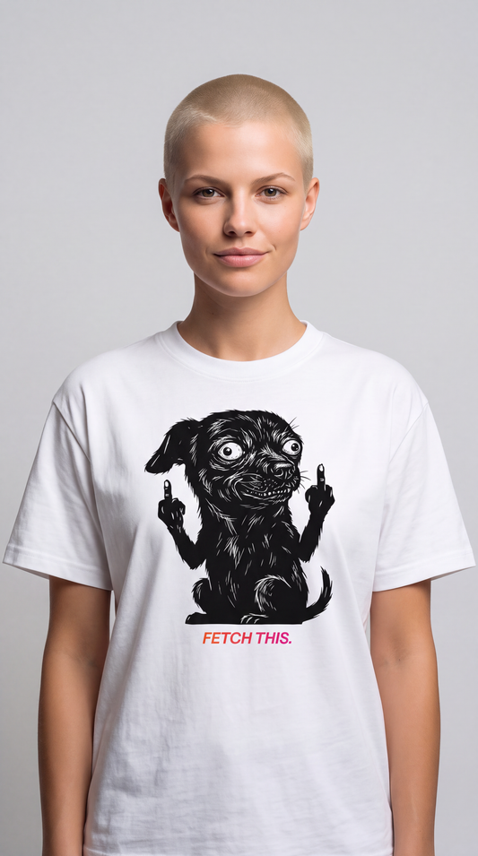 FETCH THIS. — Bad Good Boy Collection — White Unisex box tee