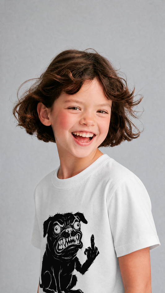 No. — White organic cotton kids t-shirt