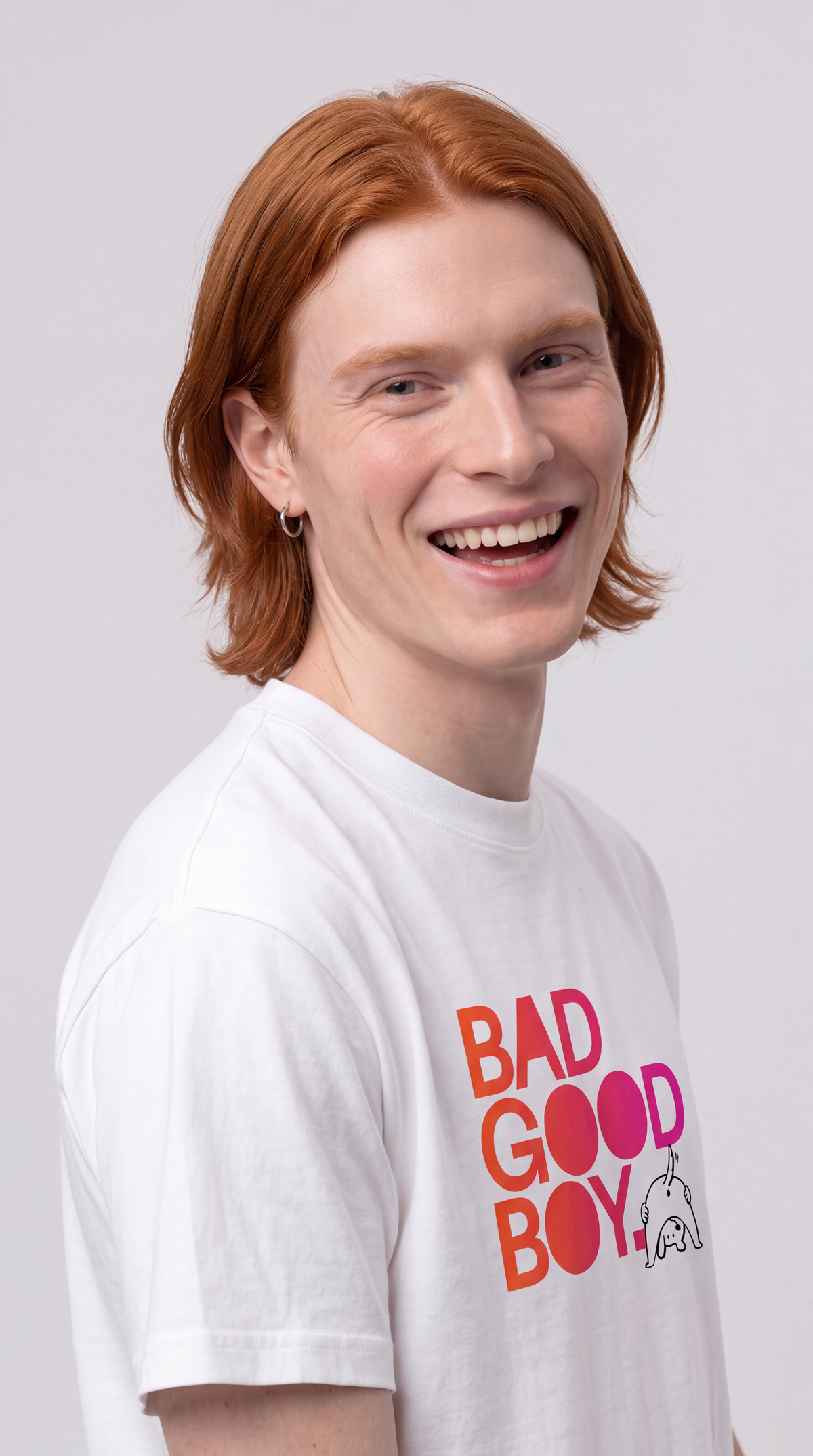 Bad Good Boy. — BAD GOOD BOY Collection — White Unisex box tee