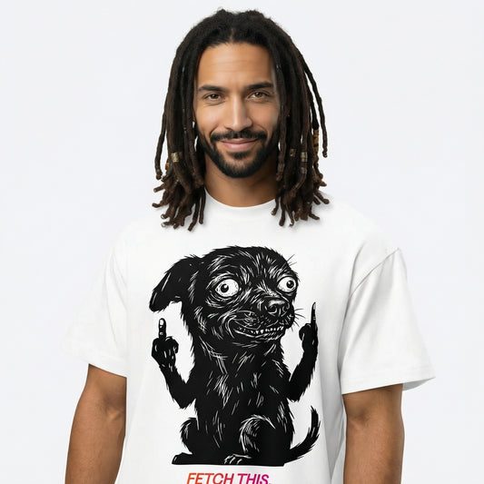 FETCH THIS. — Bad Good Boy Collection — White Unisex box tee