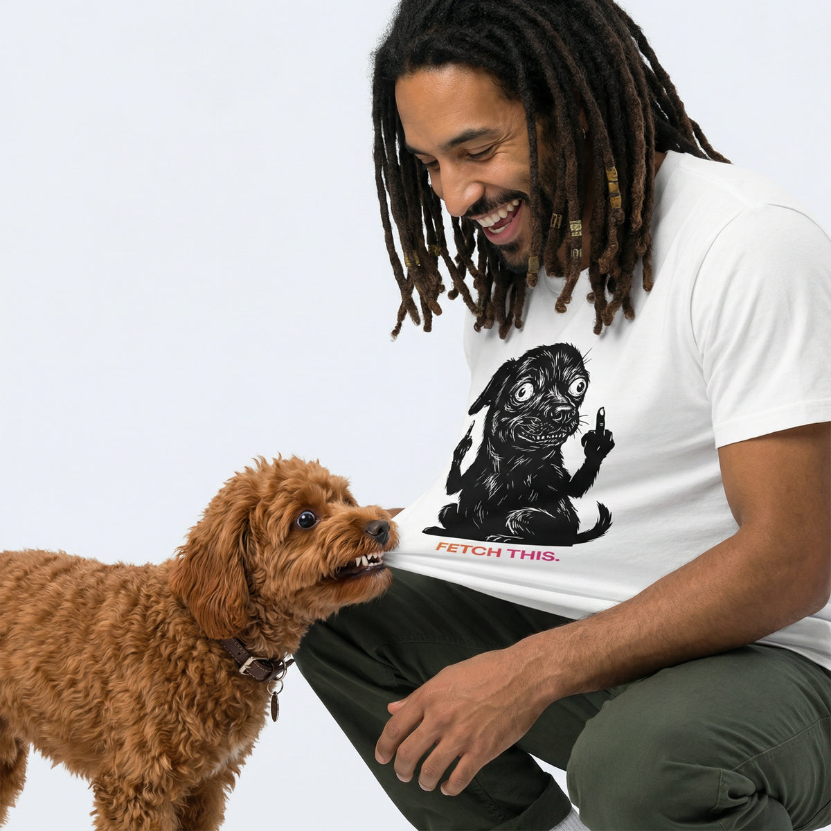 FETCH THIS. — Bad Good Boy Collection — White Unisex box tee