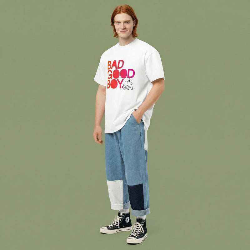 Bad Good Boy. — BAD GOOD BOY Collection — White Men’s box tee