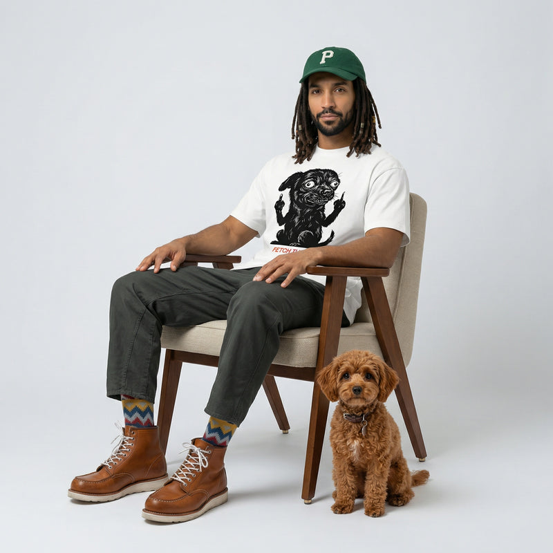 FETCH THIS. — Bad Good Boy Collection — White Unisex box tee